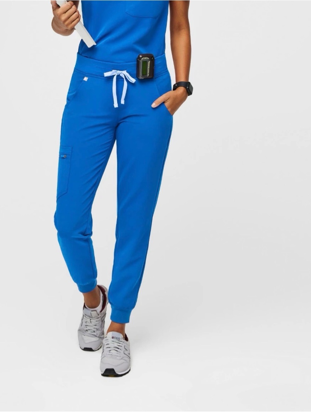 Royal Blue Zamora™ High Waisted - Petite Jogger Scrub Pants FIGS